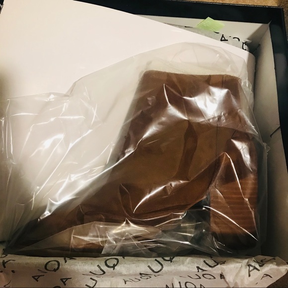 NWB✨AQUA|Women's Dante Pointed Toe Leather Booties - Picture 8 of 8